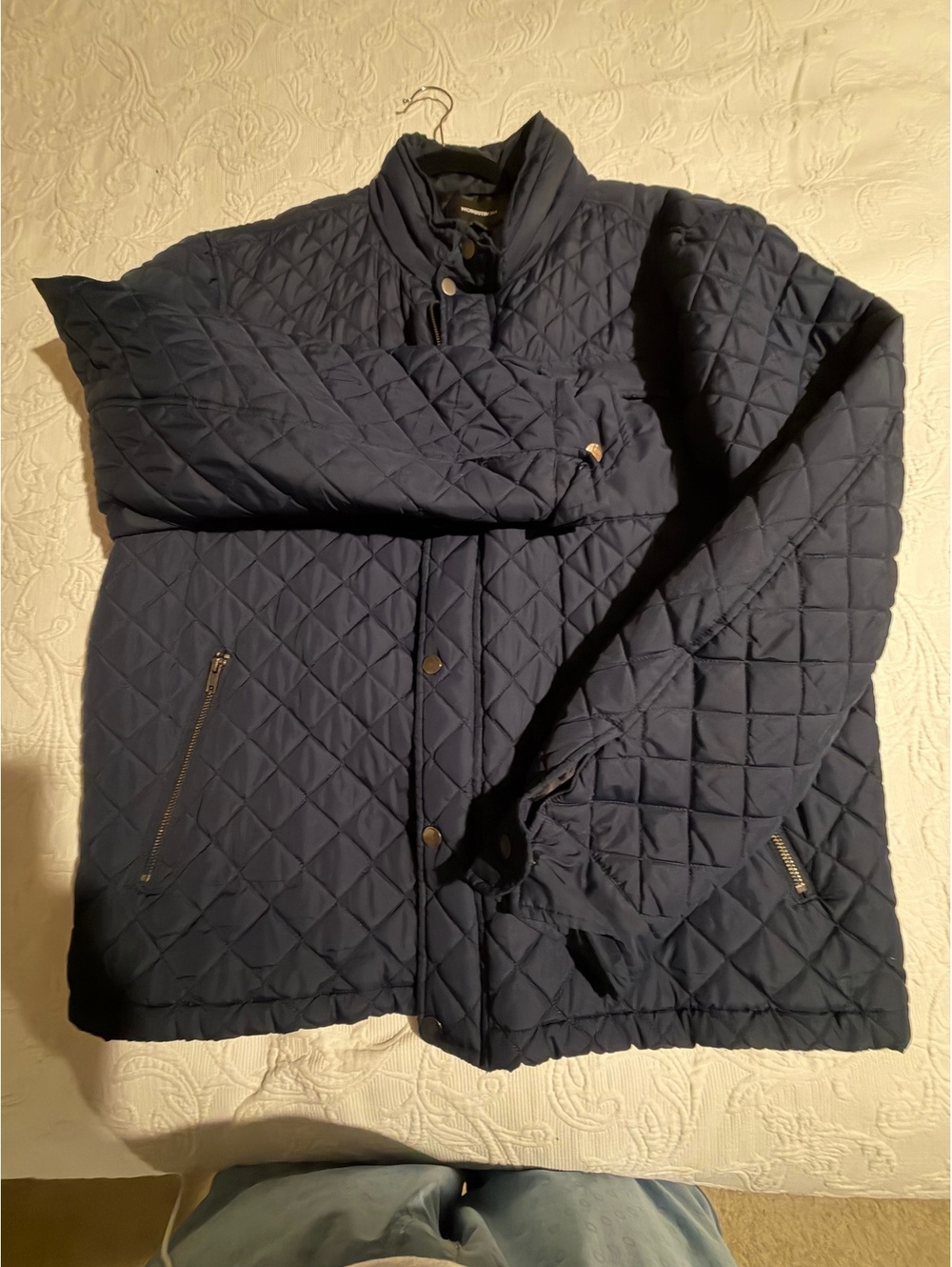 Nordstrom Quilted Navy Jacket XXL